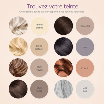 Veloria Magic+ La poudre qui redonne vie à votre ligne de cheveux — en 2 minutes.